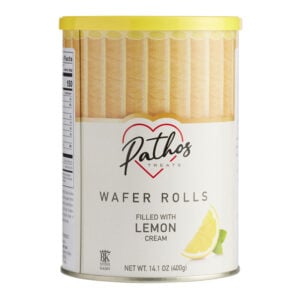 Pathos Lemon Cream Wafer Rolls Treats 12/14.1 Oz