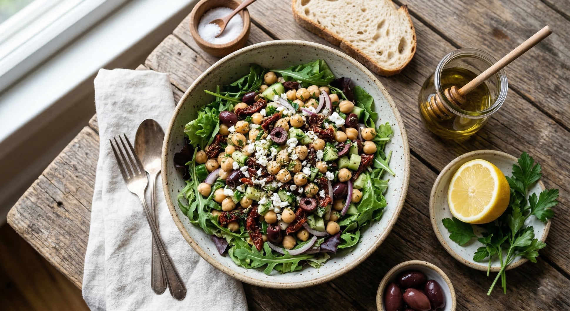 Greek Chickpea Bowl