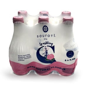 Souroti Rose Sparkling Water 4/6X.25 Ltr