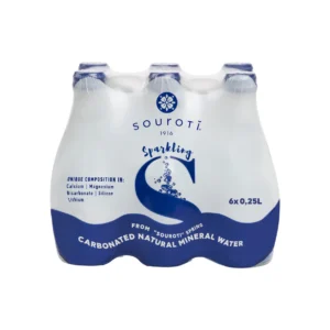 Souroti Sparkling Water 4/6X.25 Ltr