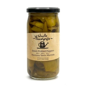 Uncle Yiannis Pickled Green Peppers (Pepperoncini) 370 Ml