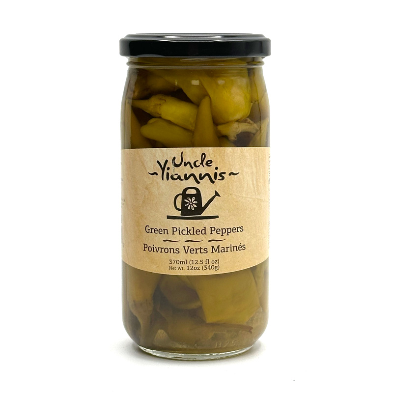 Uncle Yiannis Pickled Green Peppers (Pepperoncini) 370 Ml