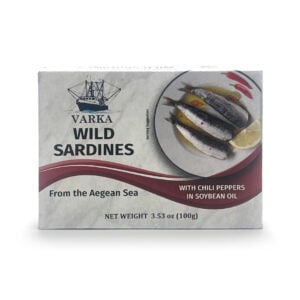 Varka Wild Sardines Piquant Chili Peppers In Soybean Oil 32/100 Gr